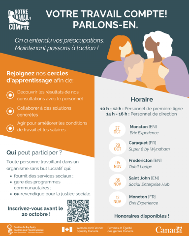 Affiche promo des cercles d'apprentissage